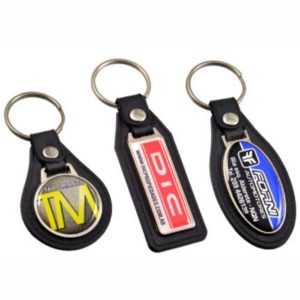 LLaveros Metal Similcuero con Domes