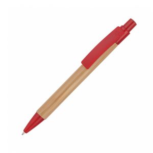 Boligrafo Bamboo Rojo